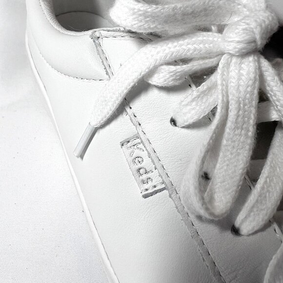 Keds Softerrra WH65949 Women's Leather Sneakers-Lace Up-9-White/Silver-Classic - Picture 13 of 16